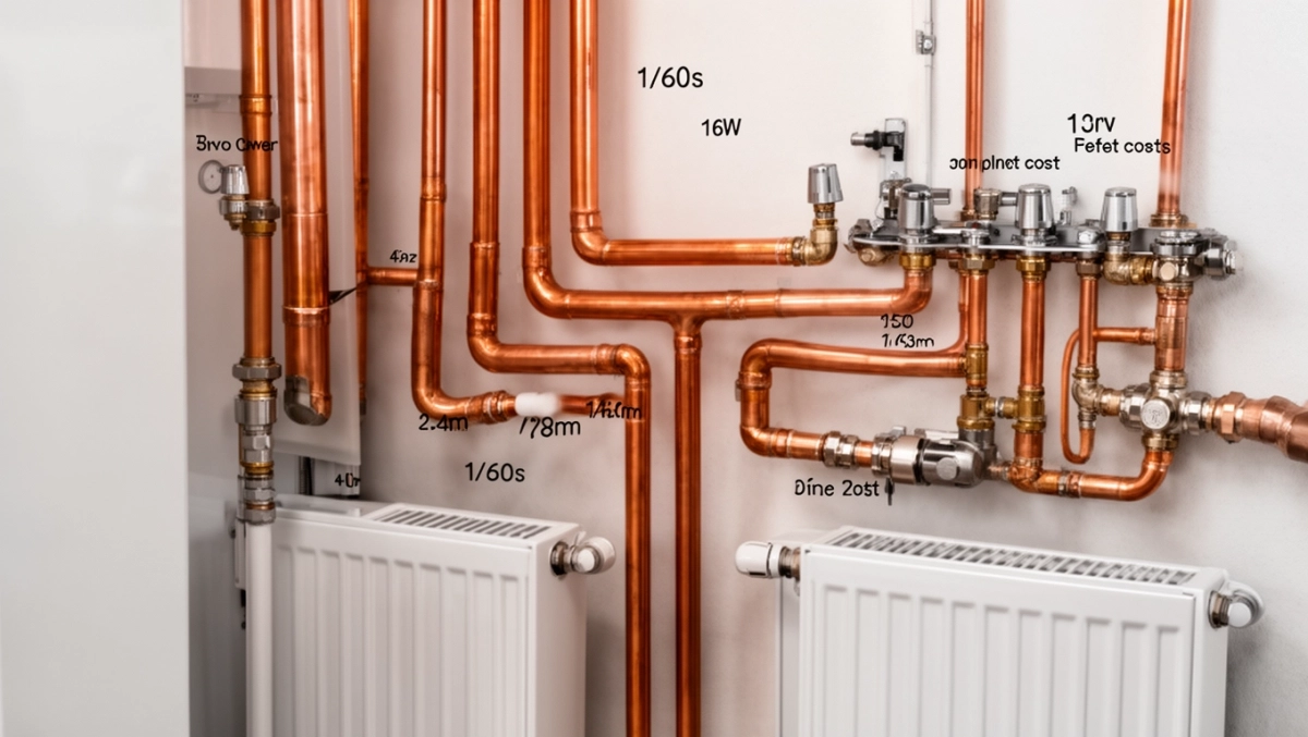 schemat instalacji co średnice rur