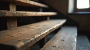 jak wyremontować stare drewniane schody