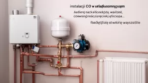 schemat instalacji co w układzie zamkniętym