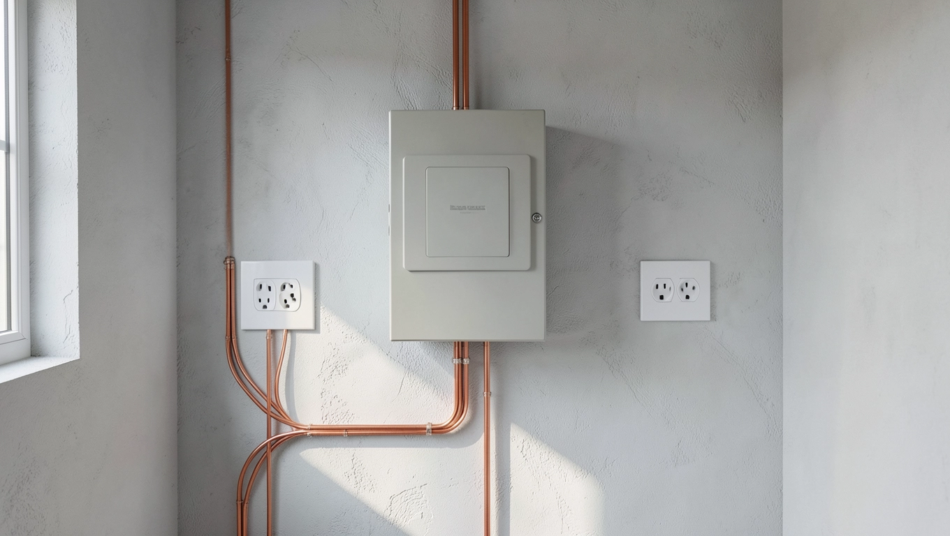 instalacja elektryczna w sypialni