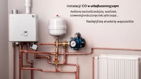 schemat instalacji co w układzie zamkniętym